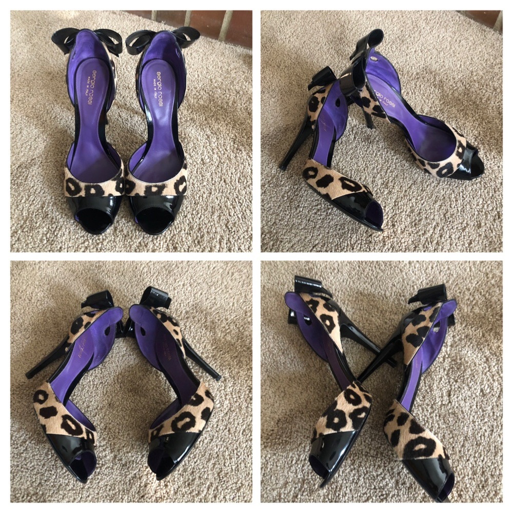 SERGIO ROSSI PEEP TOE PUMP WITH HEELS - Picture 2 of 9